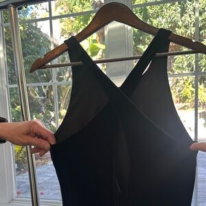 Nordstrom Black Velour Dress